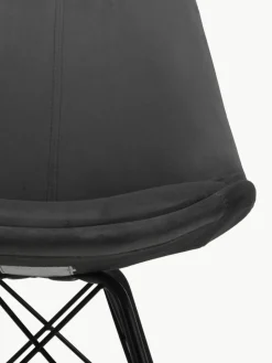 Fluwelen stoelen Eris, 2 stuks^Westwing Hot