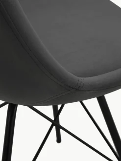 Fluwelen stoelen Eris, 2 stuks^Westwing Hot