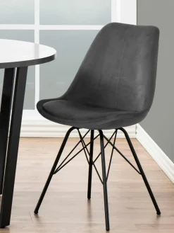 Fluwelen stoelen Eris, 2 stuks^Westwing Hot