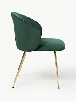 Fluwelen stoelen Luisa, 2 stuks^Westwing Collection Discount