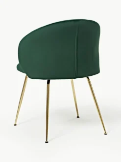 Fluwelen stoelen Luisa, 2 stuks^Westwing Collection Discount