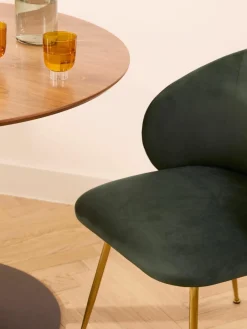 Fluwelen stoelen Luisa, 2 stuks^Westwing Collection Discount