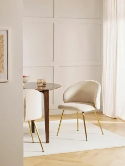 Fluwelen stoelen Luisa, 2 stuks^Westwing Collection Sale