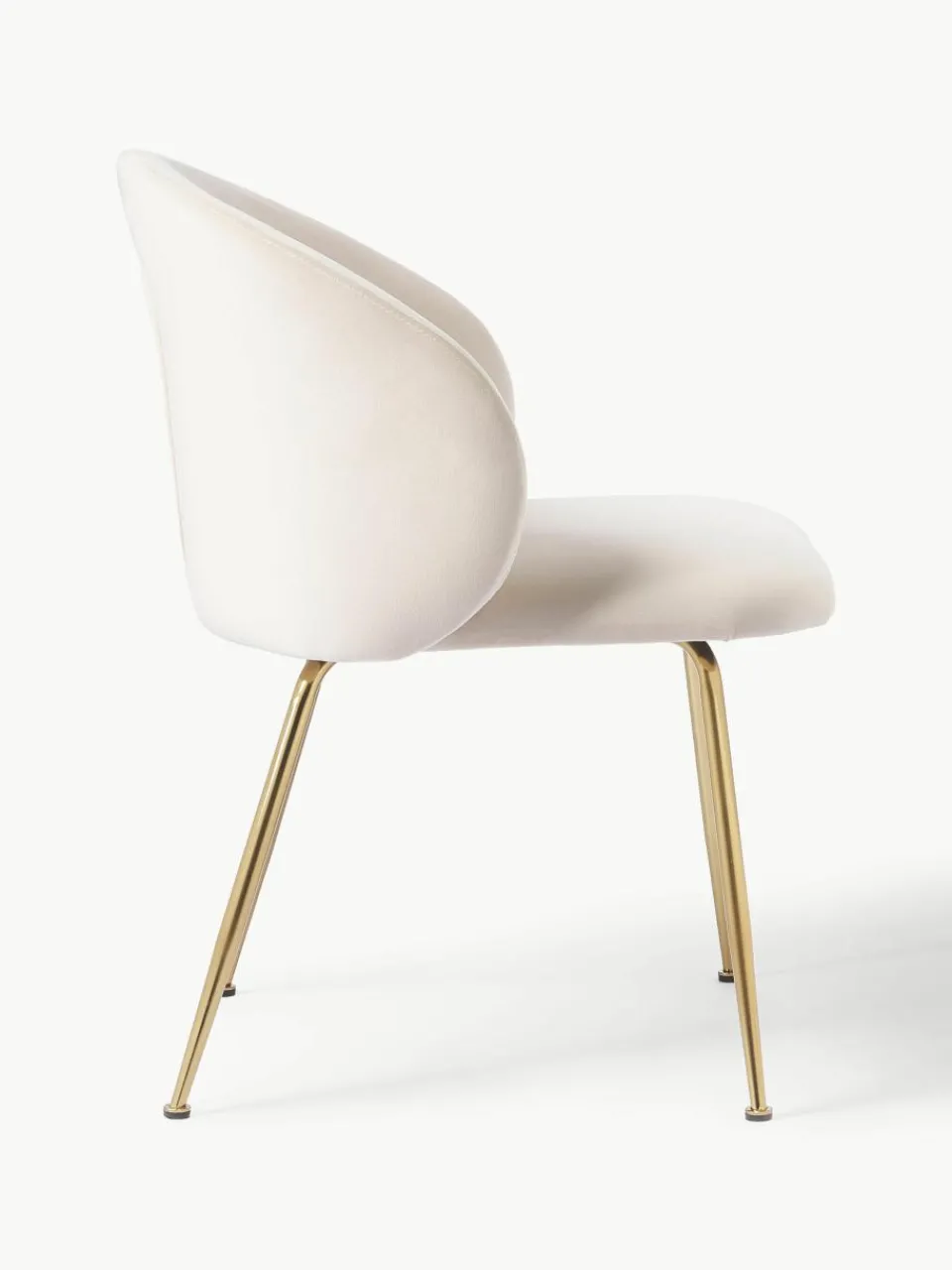 Fluwelen stoelen Luisa, 2 stuks^Westwing Collection Sale
