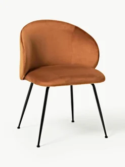 Fluwelen stoelen Luisa, 2 stuks^Westwing Collection Sale