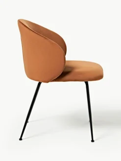 Fluwelen stoelen Luisa, 2 stuks^Westwing Collection Sale