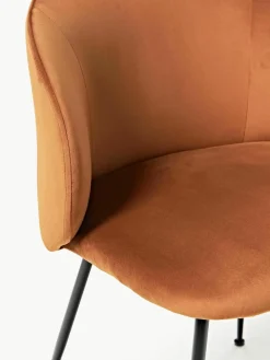 Fluwelen stoelen Luisa, 2 stuks^Westwing Collection Sale