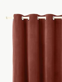 Fluwelen verduisteringsgordijn Rush met oogjes, 2 stuks^Westwing Collection Discount