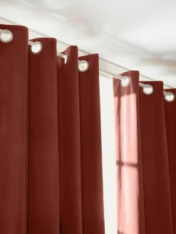 Fluwelen verduisteringsgordijn Rush met oogjes, 2 stuks^Westwing Collection Discount