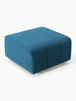 Fluwelen voetenbank Lena^Westwing Collection Sale