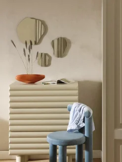 Frameloze wandspiegelset Lia in organische vorm, set van 3^Westwing Collection Hot