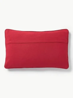 Geborduurde fluwelen kussenhoes Hohoho met bies^Westwing Collection Outlet