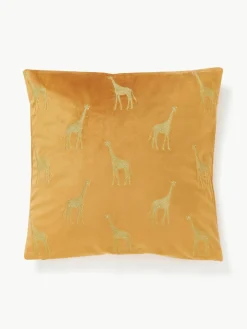 Geborduurde fluwelen kussenhoes Elefco^Westwing Collection Outlet