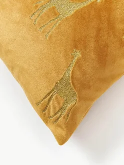Geborduurde fluwelen kussenhoes Elefco^Westwing Collection Outlet
