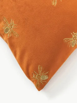 Geborduurde fluwelen kussenhoes Nora^Westwing Collection Clearance