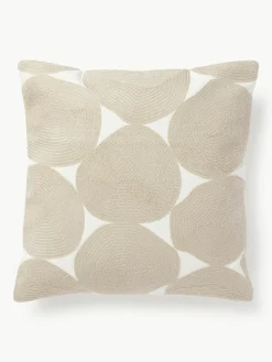 Geborduurde katoenen kussenhoes Bardia^Westwing Collection Best