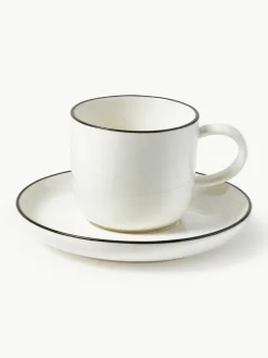 Geborduurde katoenen perkal kussensloop Rudy met kerstmotieven^Westwing Collection Online