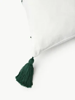 Geborduurde kussenhoes Alora met kerstmotief^Westwing Collection Fashion
