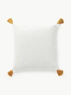Geborduurde kussenhoes Alora met kerstmotief^Westwing Collection Best
