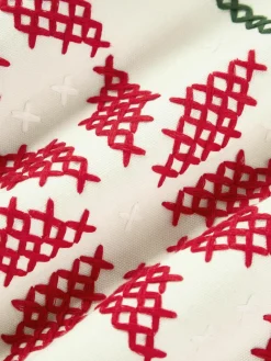 Geborduurde kussenhoes Rebeca met kerstmotief^Westwing Collection Online