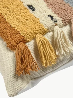 Geborduurde kussenhoes Tadea met regenboogmotief^Westwing New