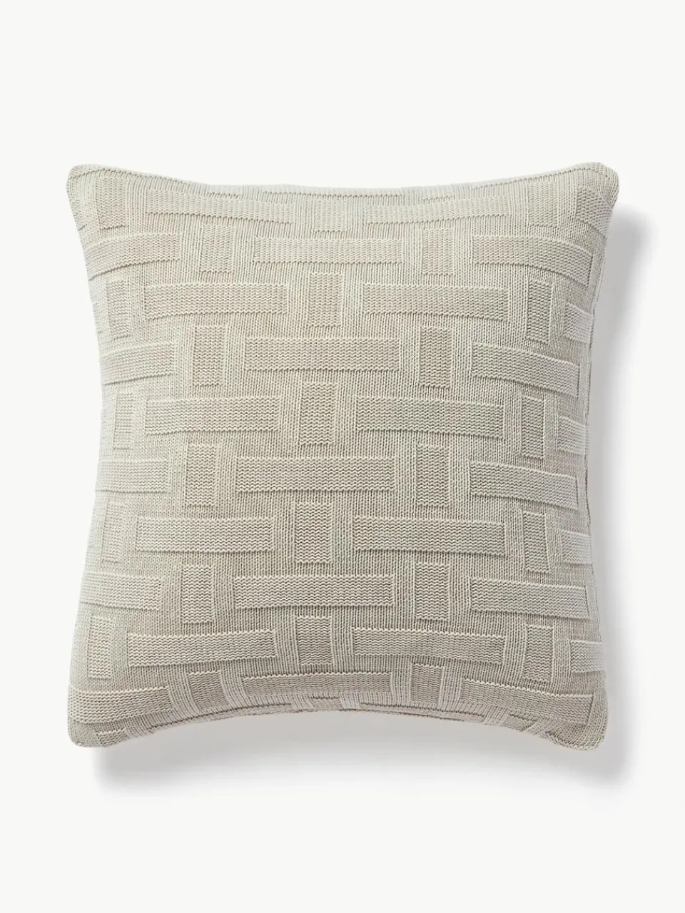 Gebreide katoenen kussenhoes Gwen^Westwing Collection New
