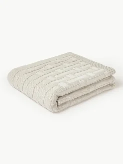 Gebreide katoenen plaid Gwen^Westwing Collection Hot