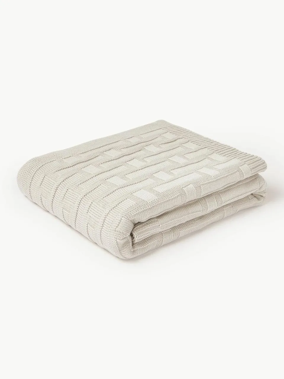 Gebreide katoenen plaid Gwen^Westwing Collection Hot