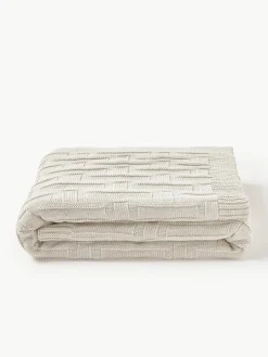 Gebreide katoenen plaid Gwen^Westwing Collection Hot
