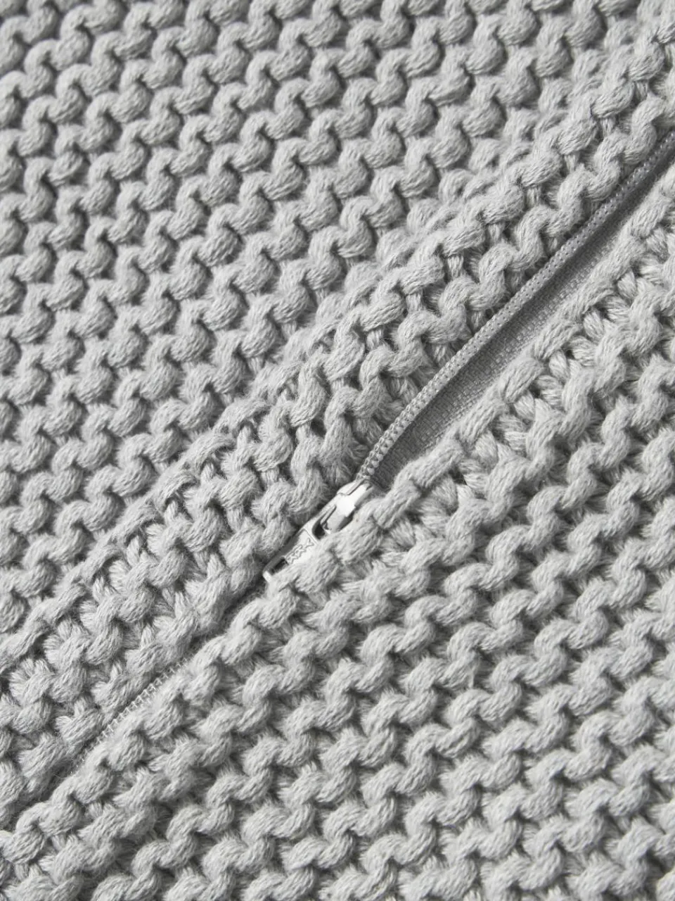 Gebreide kussenhoes Adalyn van biokatoen^Westwing Collection New