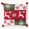 Gebreide kussenhoes Derby met kerstmotief^Westwing Collection Hot