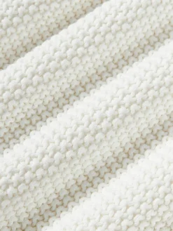 Gebreide kussenhoes Molly met pompoms^Westwing Collection Hot