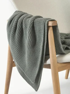 Gebreide plaid Adalyn van biokatoen^Westwing Collection Hot