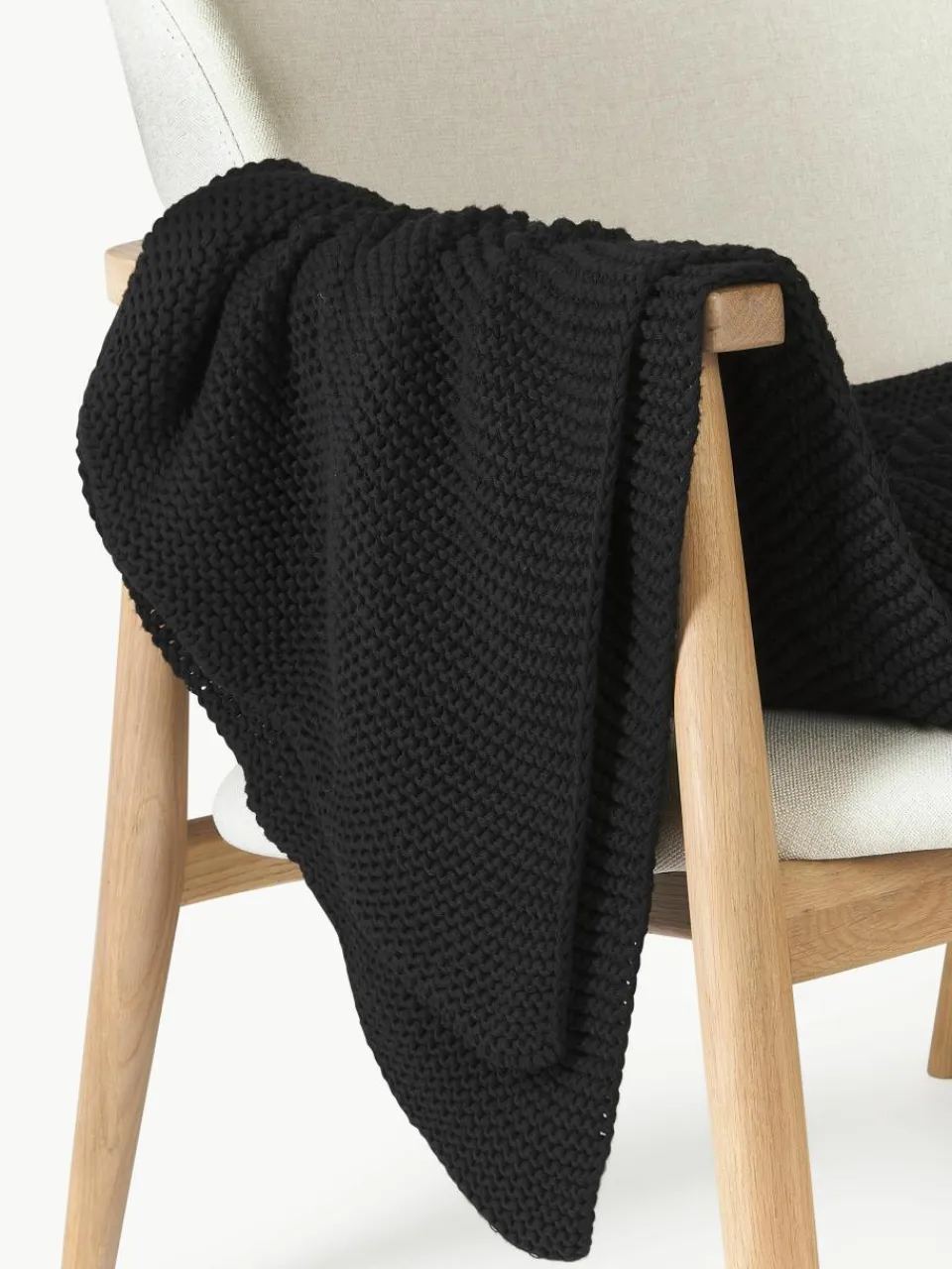 Gebreide plaid Adalyn van biokatoen^Westwing Collection Clearance