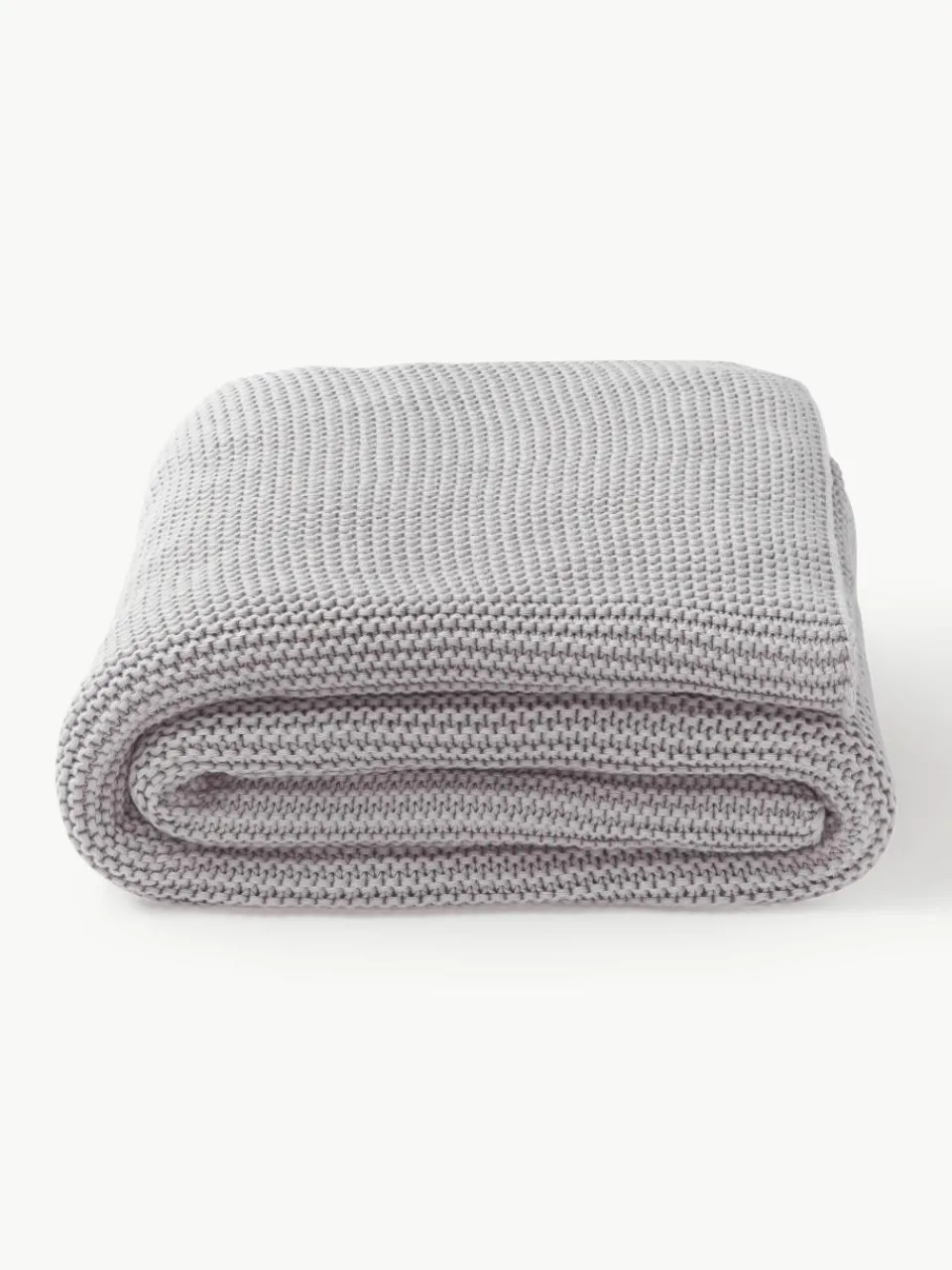 Gebreide plaid Adalyn van biokatoen^Westwing Collection New