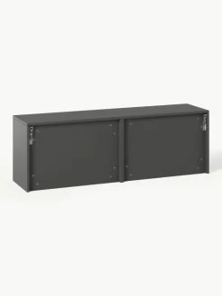 Gecanneleerde schoenenkast Shea voor wandmontage met opvouwbare vakken^Westwing Collection Best