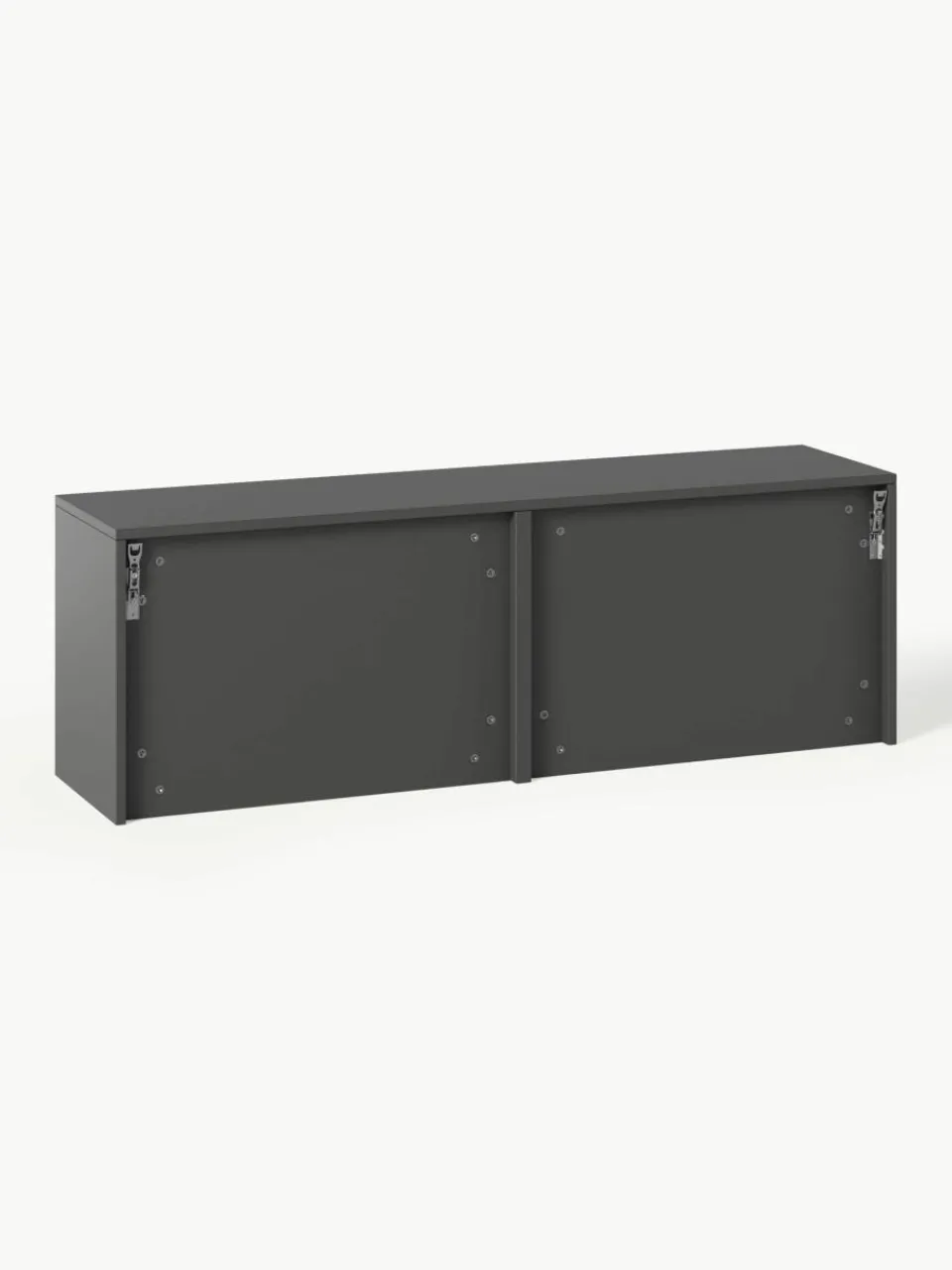 Gecanneleerde schoenenkast Shea voor wandmontage met opvouwbare vakken^Westwing Collection Best