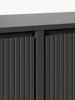 Gecanneleerde schoenenkast Shea voor wandmontage met opvouwbare vakken^Westwing Collection Best