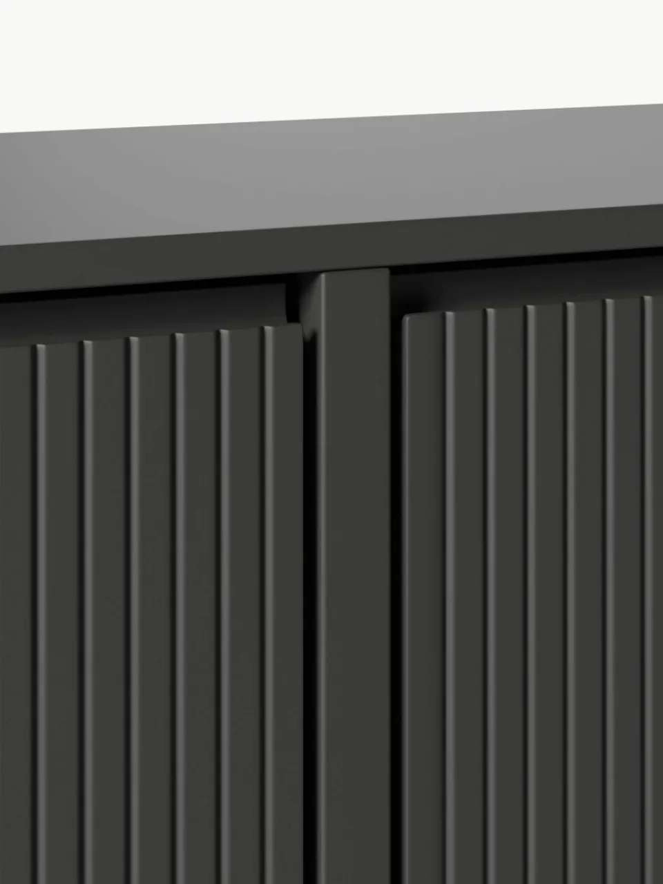 Gecanneleerde schoenenkast Shea voor wandmontage met opvouwbare vakken^Westwing Collection Best