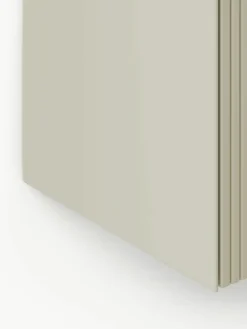 Gecanneleerde schoenenkast Shea voor wandmontage met opvouwbare vakken^Westwing Collection Best