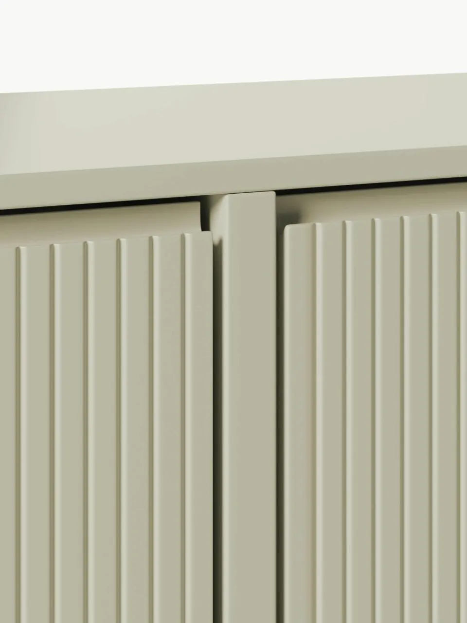 Gecanneleerde schoenenkast Shea voor wandmontage met opvouwbare vakken^Westwing Collection Best