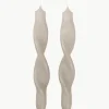 Gedraaide kaarsen Twist, 2 stuks^Broste Copenhagen Outlet
