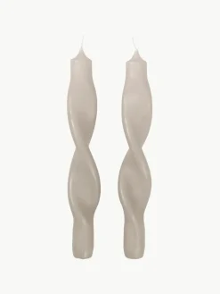 Gedraaide kaarsen Twist, 2 stuks^Broste Copenhagen Outlet