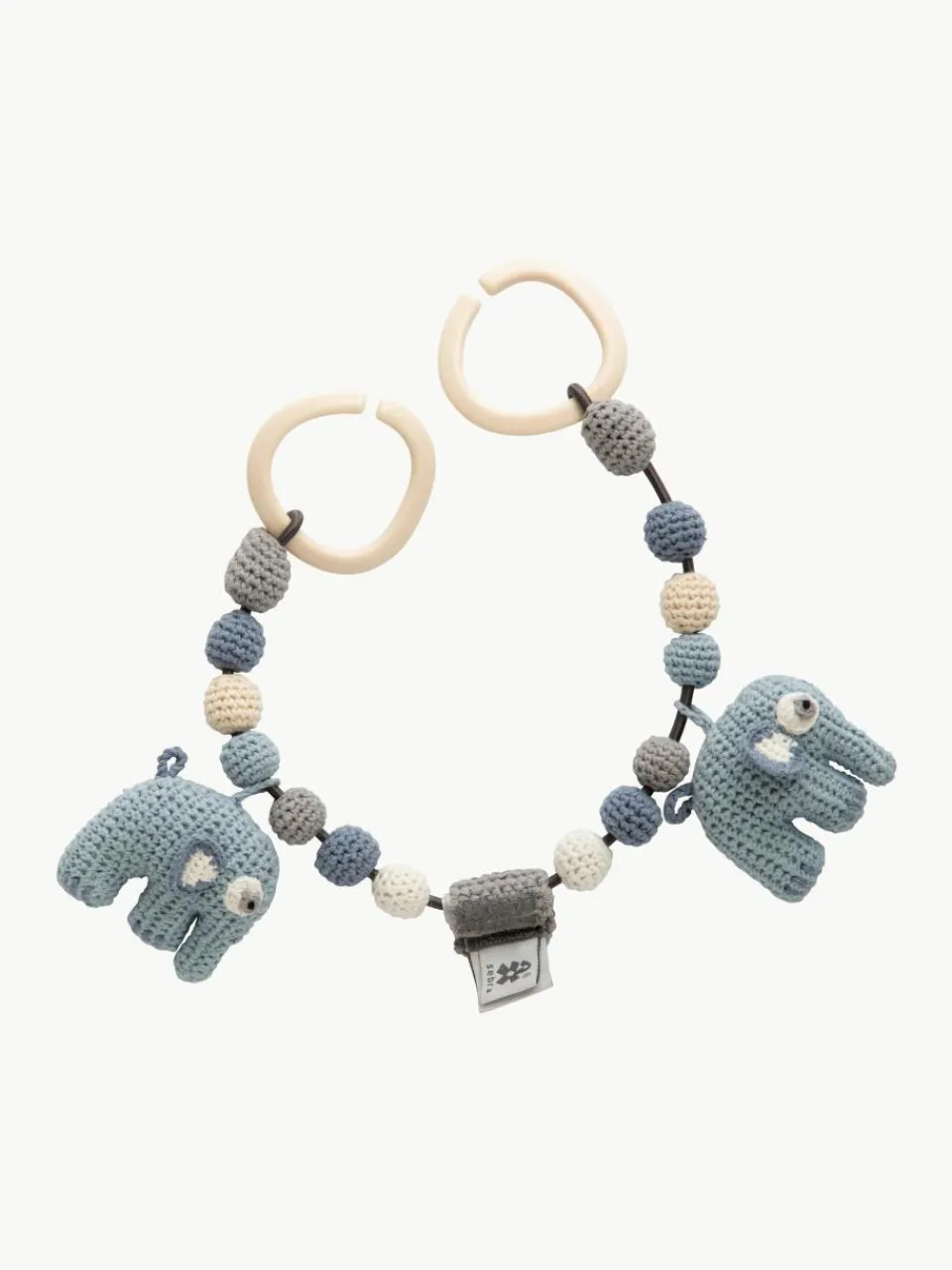 Gehaakte kinderwagenketting Fanto, handgemaakt^Sebra Clearance