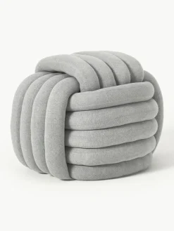 Geknoopte poef Twist^Westwing Collection New