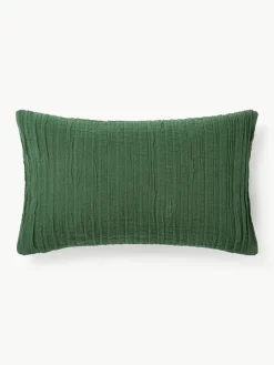 Geplooide katoenen kussenhoes Artemis^Westwing Collection Clearance
