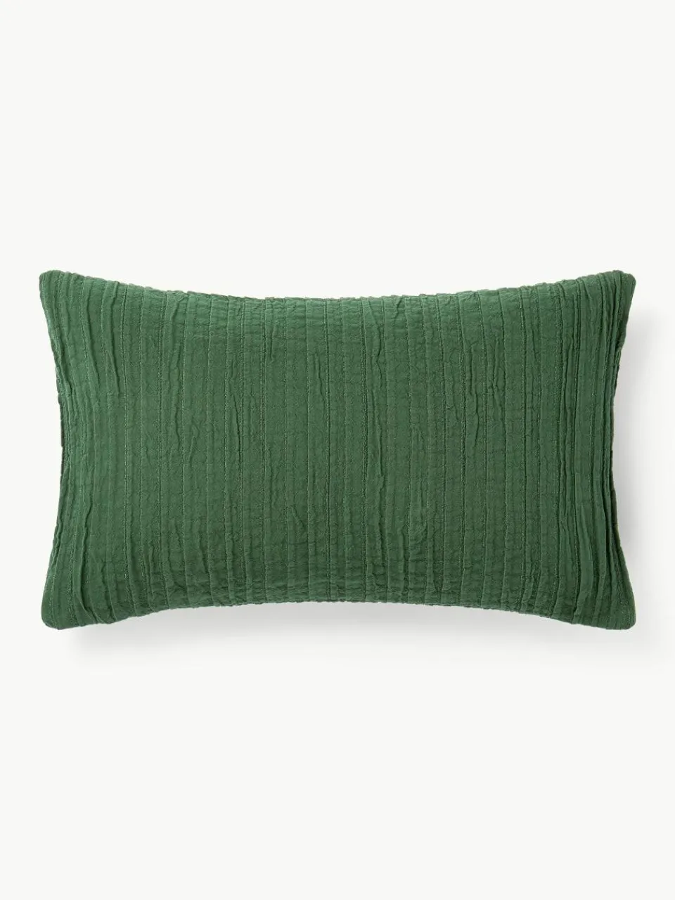 Geplooide katoenen kussenhoes Artemis^Westwing Collection Clearance