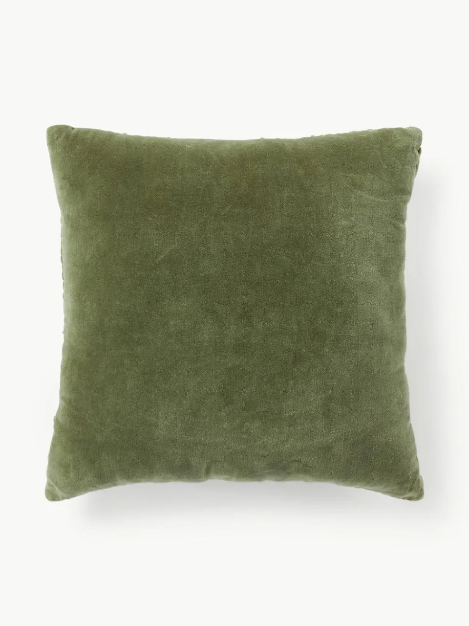 Geruffeld fluwelen kussen Vada^Westwing Collection New