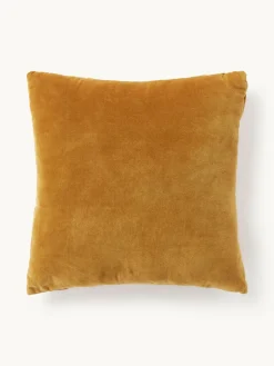 Geruffeld fluwelen kussen Vada^Westwing Collection Outlet