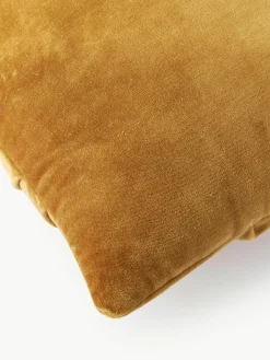 Geruffeld fluwelen kussen Vada^Westwing Collection Outlet